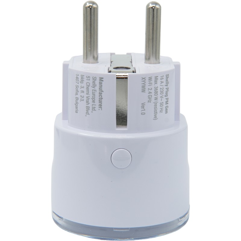 Shelly · Plug & Play "Plug PM Gen3 White" · Smarter Energiezähler · Messfunktion · WLAN · BT · weiß - 251290 - 3