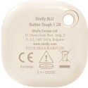 Shelly · Plug & Play · "Blu ZB Button Tough Ivory" · Schalter & Dimmer · Bluetooth · Zigbee · Batterie · Hellbeige - 252251 - 3