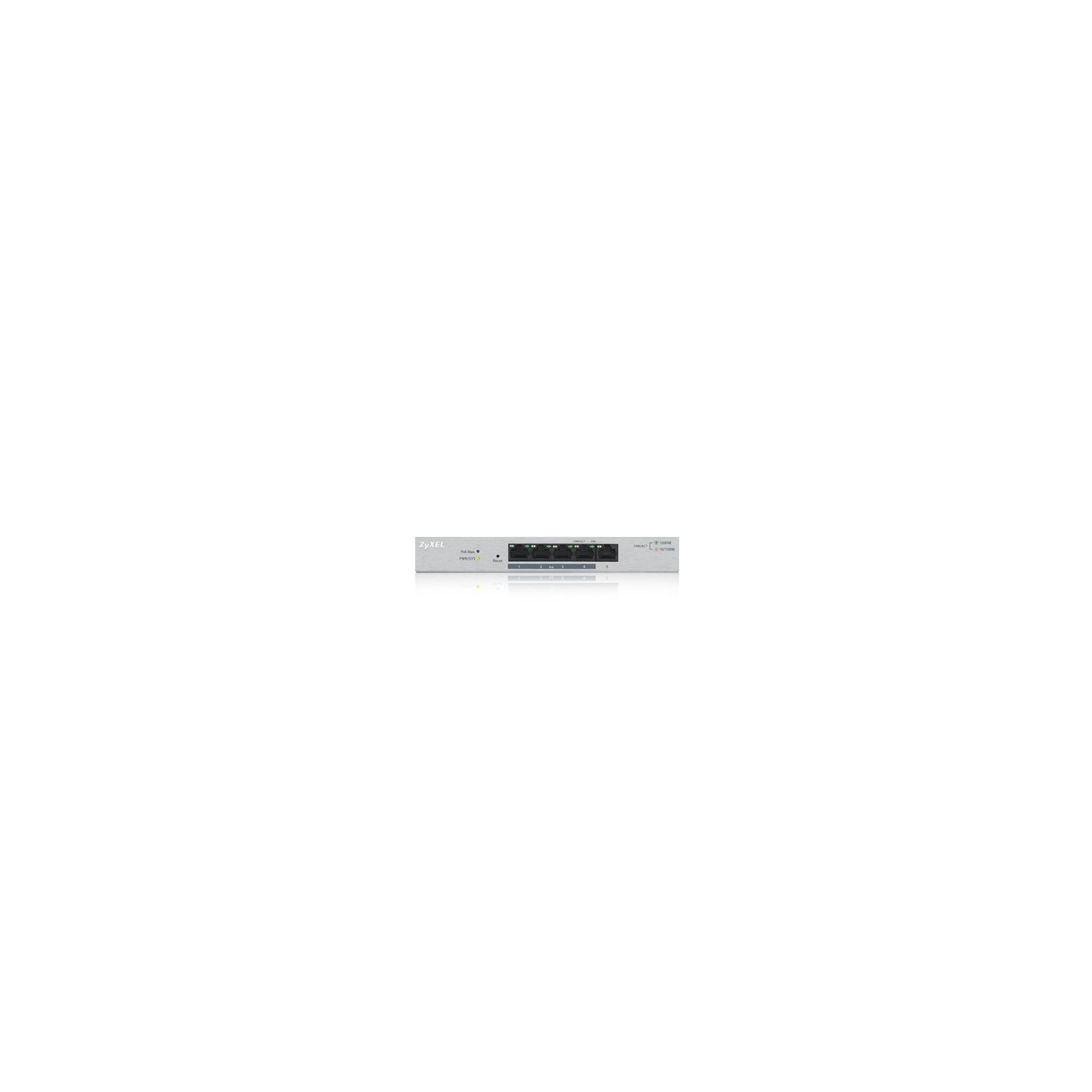 Zyxel Switch smart managed Layer2 5 Port &bull 5x 1 GbE &bull Desktop &bull Lüfterlos &bull GS1200-5 - 252420 - 2