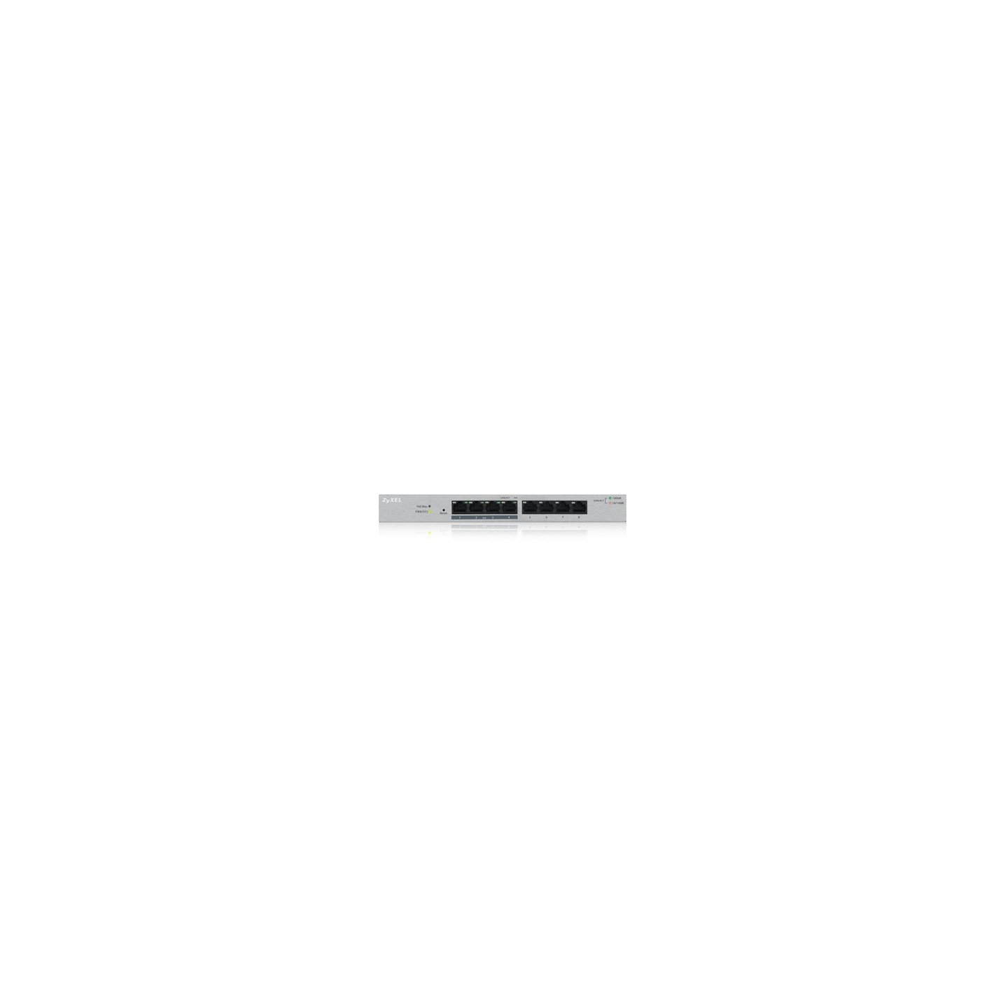 Zyxel Switch smart managed Layer2 8 Port &bull 8x 1 GbE &bull Desktop &bull Fanless &bull GS1200-8 - 252425 - 1