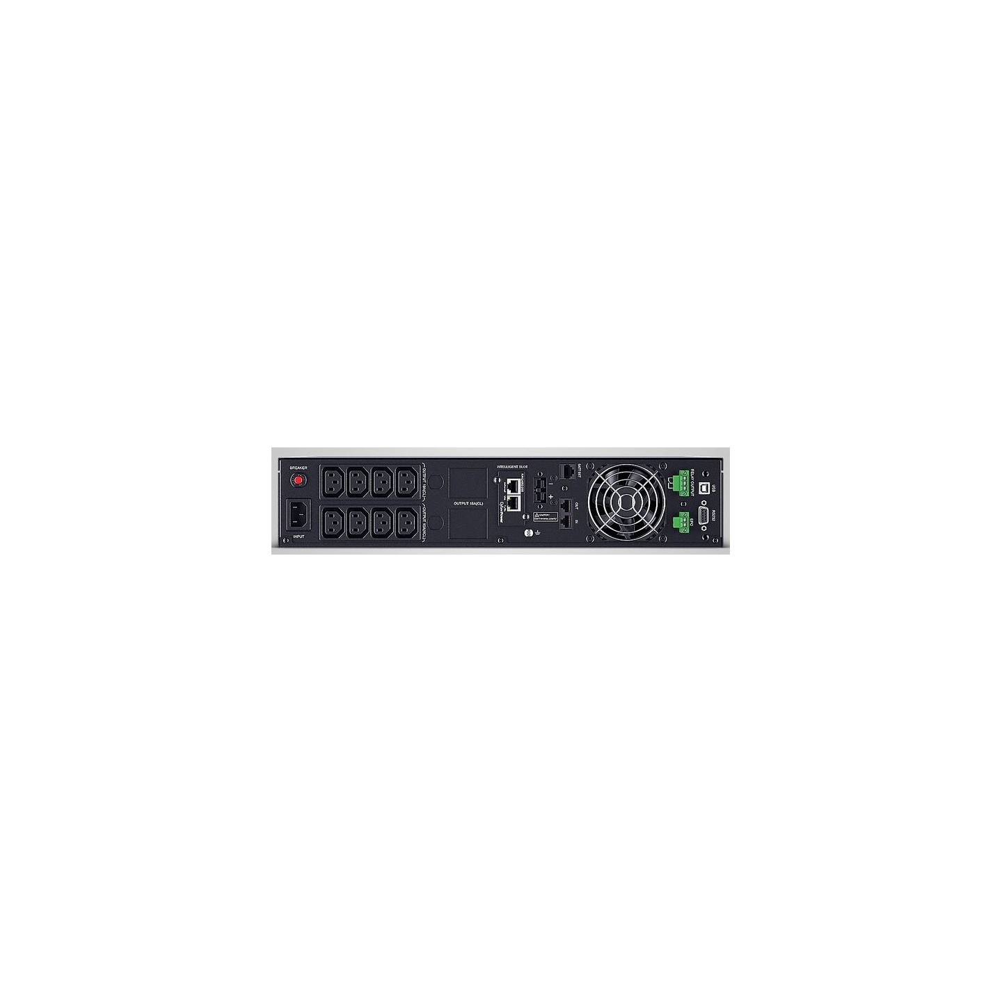 CyberPower UPS, OLS Tower/19" series, 1500VA/1350W, 2U, On-Line, LCD, USB/RS232, incl.SNMP card RMCARD205 - 249824 - 6