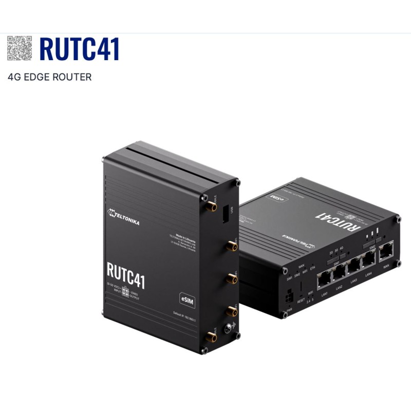 Teltonika · Router · RUTC41 · 4G Edge Router - 251707 - 1