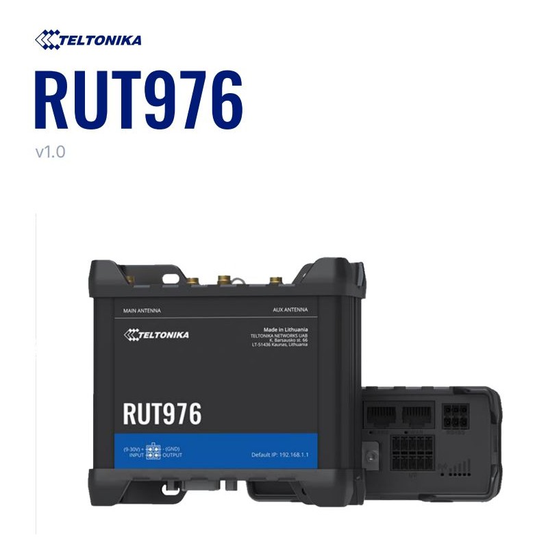Teltonika · Router · RUT976 · Redcap 5G Router · eSIM - 252561 - 1