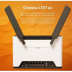 MikroTik Chateau LTE7 ax with two wireless interfaces (2.4 and 5 Ghz), 4x Gigabit, 1x 2.5 GB, S53UG+5HaxD2HaxD-TC&R11e-LTE7 - 25