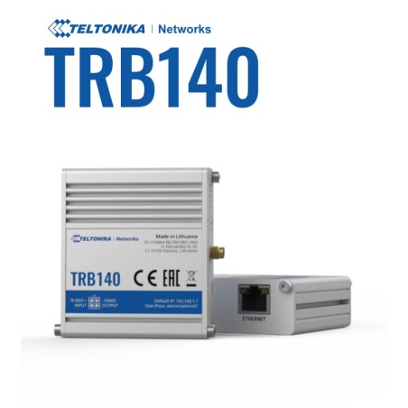 Teltonika · Gateway · TRB140 · LTE CAT4 RJ45 · eSIM - 252557 - 1