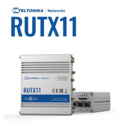 Teltonika · Router · RUTX11 · LTE CAT6 Router WLAN, Dual Band WiFi (Wave-2 802.11ac), 4x Gigabit LAN Port, Bluetooth, 2 SIM, USB
