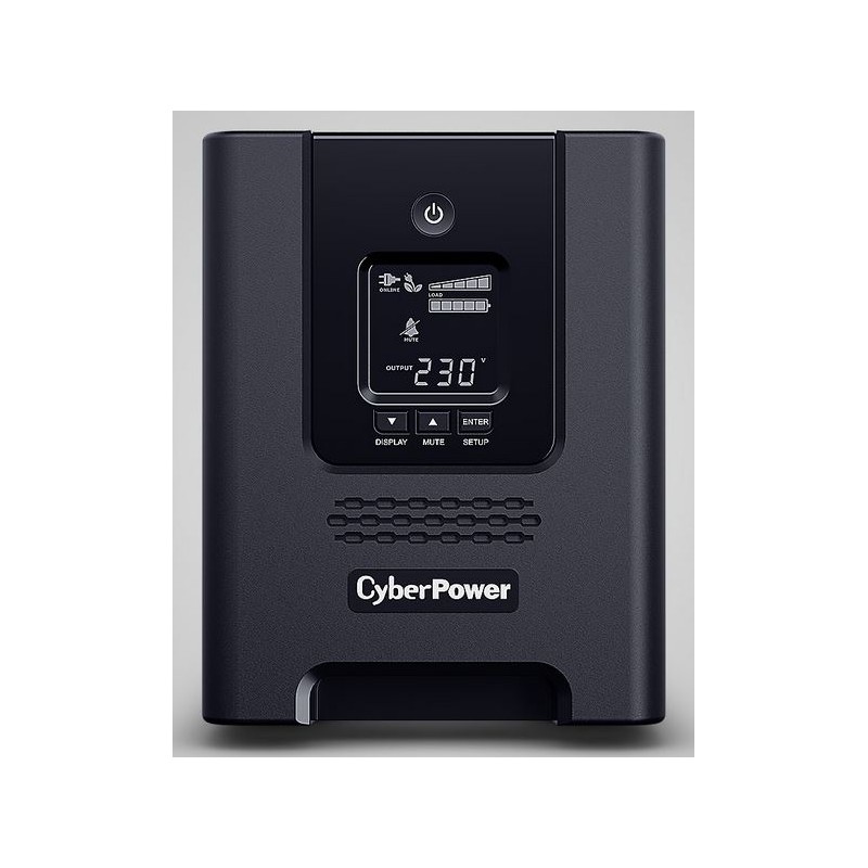 CyberPower UPS, PR Tower series, 2200VA/1980W, line-interactive, pure sine wave, LCD, USB/RS232, ext. runtime, - 252621 - 1