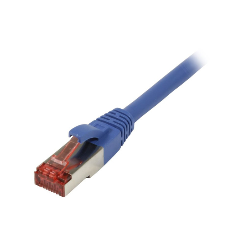 Patchkabel RJ45, CAT6 250Mhz, 0.15m blau, S-STP(S/FTP), LSZH, Synergy 21, - 136632 - 2