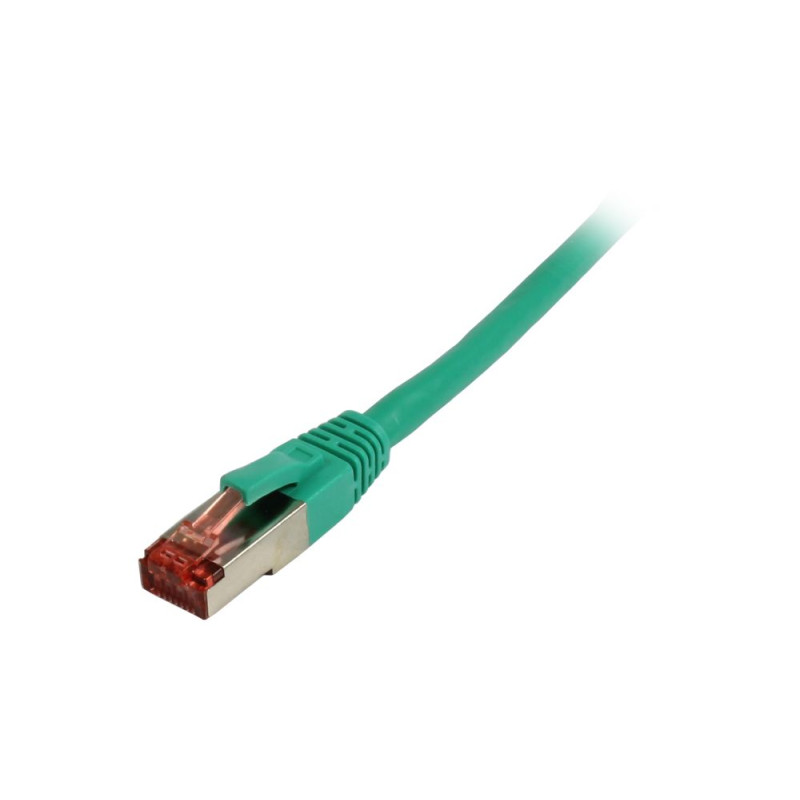 Patchkabel RJ45, CAT6 250Mhz, 0.15m grün, S-STP(S/FTP), LSZH, Synergy 21, - 136638 - 2
