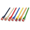 Patchkabel RJ45, CAT6 250Mhz, 0,25m grau, S-STP(S/FTP), LSOH - 137124 - 2