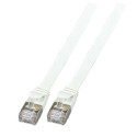 Patchkabel RJ45, CAT6A 500Mhz, 2m, grau U/FTP flach, - 151930 - 2