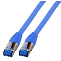 Patchkabel RJ45, CAT6A 500Mhz, 0.5m, blau, S-STP(S/FTP), TPE(Superflex), mit Cat.7 Rohkabel, - 157066 - 2
