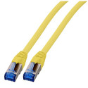 Patchkabel RJ45, CAT6A 500Mhz, 0.15m, gelb, S-STP(S/FTP), TPE(Superflex), mit Cat.7 Rohkabel, - 157274 - 2