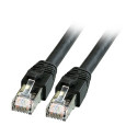 Patch cable RJ45, CAT8.1 2000Mhz, 0.5m, black, S-STP(S/FTP), BC, LSZH, - 189990 - 2