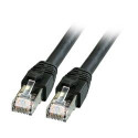 Patchkabel RJ45, CAT8.1 2000Mhz, 10m, schwarz, S-STP(S/FTP), BC, LSZH, - 189996 - 2