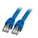 Patch cable RJ45, CAT8.1 2000Mhz, 1.0m, blue, S-STP(S/FTP), BC, LSZH, - 190023 - 2