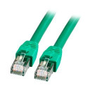Patch cable RJ45, CAT8.1 2000Mhz, 1.0m, green, S-STP(S/FTP), BC, LSZH, - 190030 - 2