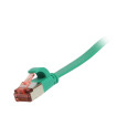 Patchkabel RJ45, CAT6 250Mhz, 0.15m grün, FTP(U/FTP), TPE(Superflex), Flach, Synergy 21, - 193926 - 2