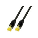 Patch cable RJ45, CAT6A 500Mhz,50m, black, S-STP(S/FTP), PUR(outdoor/industrial), AWG26, with CAT7 raw cable, - 194857 - 2