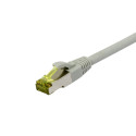 Patchkabel RJ45, CAT6A 500Mhz, 0.15m, grau, S-STP(S/FTP), TPE/LSZH(Ultraflex), AWG26, mit CAT7 Rohkabel, Synergy 21 - 205804 - 2