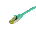 Patchkabel RJ45, CAT6A 500Mhz, 20m, grün, S-STP(S/FTP), TPE/LSZH(Ultraflex), AWG26, mit CAT7 Rohkabel, Synergy 21 - 205887 - 2