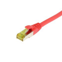 Patch cable RJ45, CAT6A 500Mhz, 25m, red, S-STP(S/FTP), TPE/LSZH(Ultraflex), AWG26, with CAT7 raw cable, Synergy 21 - 205931 - 2