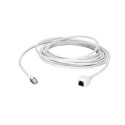 Patch cable RJ45, CAT6A 500Mhz, 1.0m, white, S-STP(S/FTP), AWG26, extension plug/socket - 208367 - 2