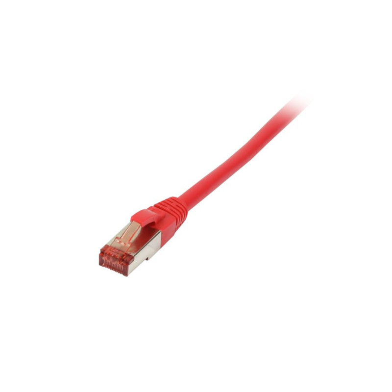 Patchkabel RJ45, CAT6 250Mhz, 0.15m rot, S-STP(S/FTP), TPE/LSZH(Superflex), Synergy 21, - 210583 - 2
