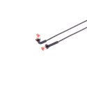 Patchkabel RJ45, CAT6A 500Mhz, 0,25m, schwarz, U-STP(U/FTP), TPE, biegbare Stecker 90Grade - 222651 - 4