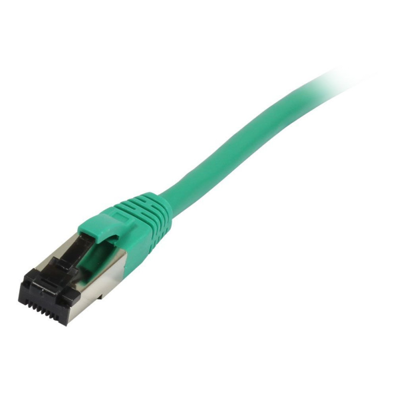 Patchkabel RJ45, CAT8.1 2000Mhz, 1.0m, grün, S-STP(S/FTP), TPE/LSZH(SuperFlex), AWG26, Synergy 21 - 245657 - 2
