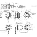 Patch cable RJ45, CAT6A 500Mhz, 10m, blue S-STP(S/FTP) IP67 Cable gland, M25, - 251272 - 6