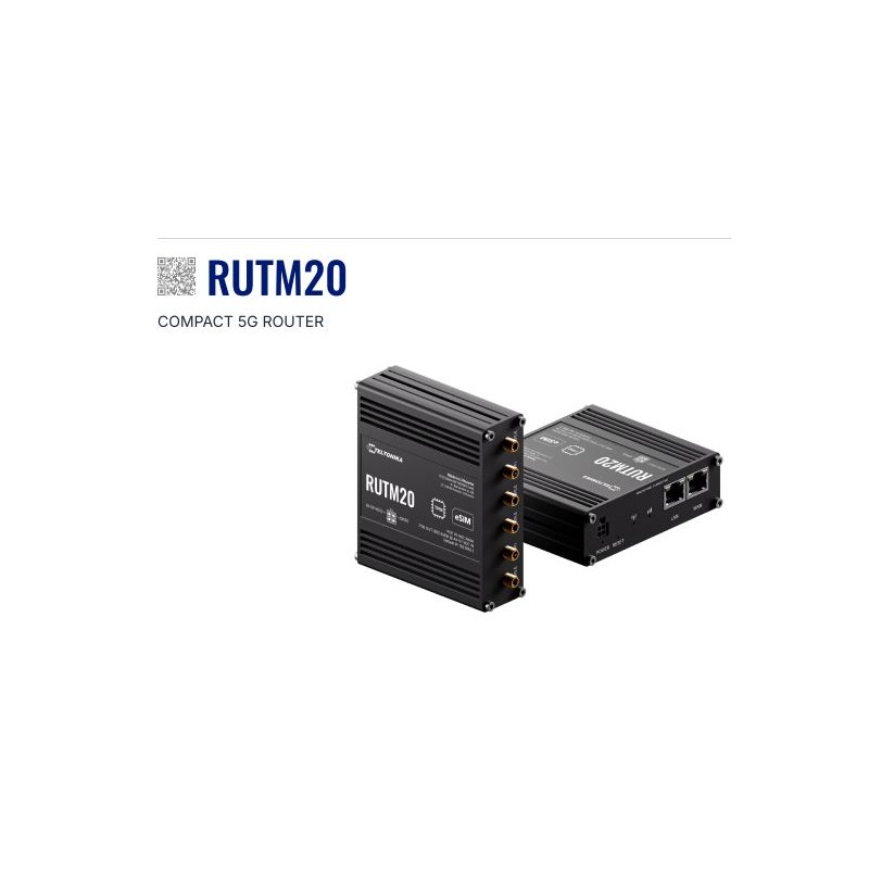 Teltonika · Router · RUTM20 · Kompakter 5G Router - 252742 - 1