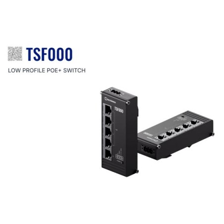 Teltonika · Switch · TSF000 · 5 Port 10/100 Flat Industrial unmanaged Switch, 4x PoE+ - 252743 - 1
