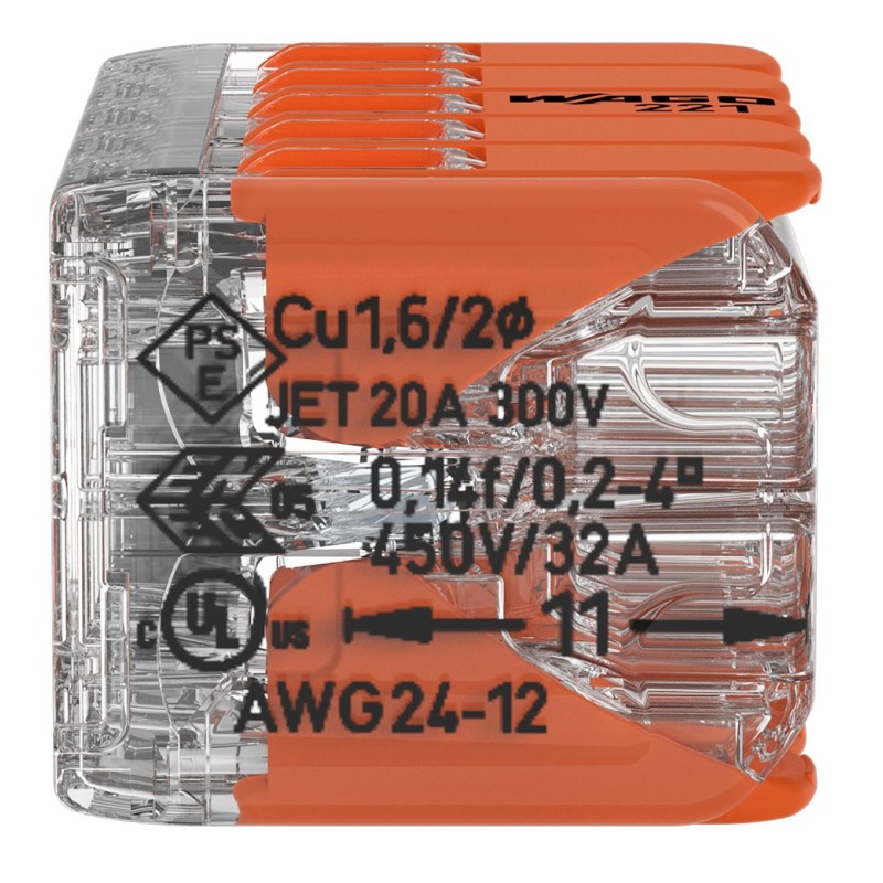 Wago Serie 221 - 10*4mm (15 Stück) - 252779 - 2