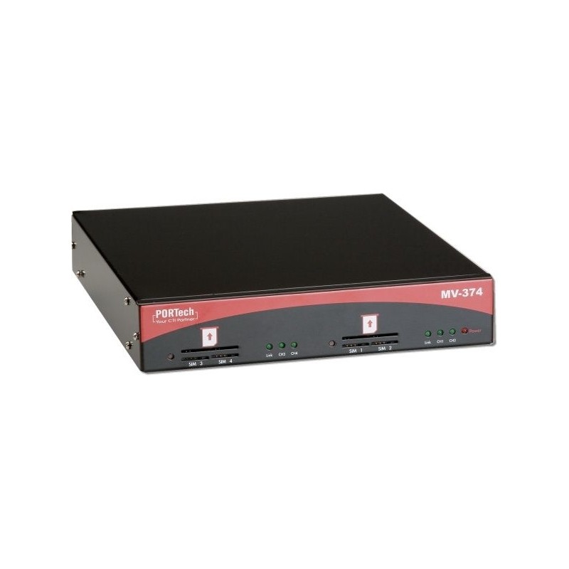 Portech GSM/UMTS - VoIP Gateway 4x SIM / 1x LAN MV-374-4G - 194985 - 2