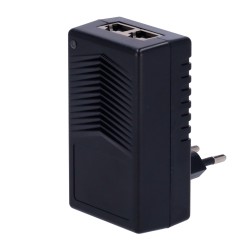 PoE Injector for Wall - Input/Output RJ45 10/100 Mbps - Power 15 W - Maximum Distance 100 m - Speed 100M - St