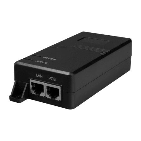 PoE Injector - Input/Output RJ45 10/100/1000 Mbps - Power 60 W - Maximum distance 100 m - PoE/PoE+/Hi-PoE IEEE802.3af/a - INJ-PO