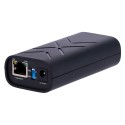 Dual PoE injector - RJ45 input 10/100/1000 Mbps - Total power 60 W - Maximum distance 100 m - PoE/PoE+ IEEE802.3 - INJ-POE-G-60W