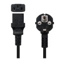 Stromkabel - Stecker CEE7 männlich - C13 Buchse - Treiber AWG18 - 5m - Farbe schwarz - AC-EU-C13 - 1