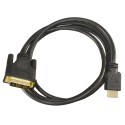 DVI zu HDMI Kabel - HDMI-A-Stecker - DVI-Stecker - 1.8 m - Farbe schwarz - Korrosionsschutz-Steckverbinder - DVI-HDMI-2 - 1
