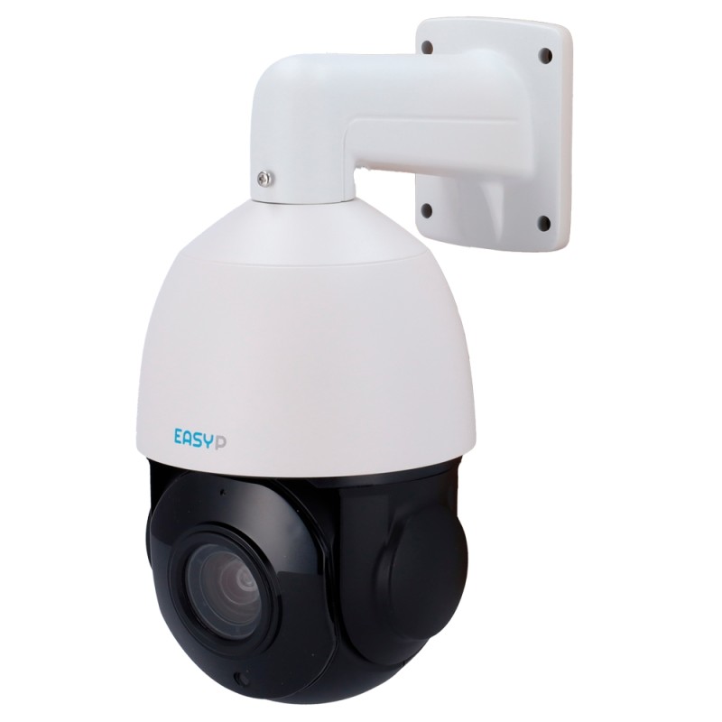 IP PTZ-Domekamera mit KI von EASY-P - 5MP | Objektiv 5.35~96.3mm - IR 80m | Mikrofon | Lautsprecher | 18X Optischer Zoom - KI du