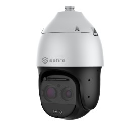 SAFIRE Motorisierte Kuppel - 1/1.8" Progressive Scan CMOS - Optischer Zoom 63X und Laser-Beleuchtung bis zu 500m - Auto-Tracking