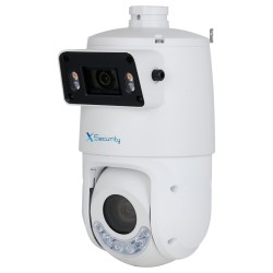X-Security IP Tandem series ULTRA - Double lens (Panorama 2Mpx + PTZ 4Mpx) - PTZ lens 5~125 mm | 25X | PoE+ - Panorama - XS-IPSD