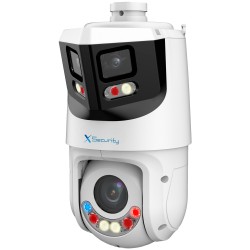 X-Security IP Tandem series ULTRA - Double lens (Panorama 8Mpx + PTZ 4Mpx) - PTZ lens 5~125 mm | 25X | PoE+ - Panorama - XS-IPSD