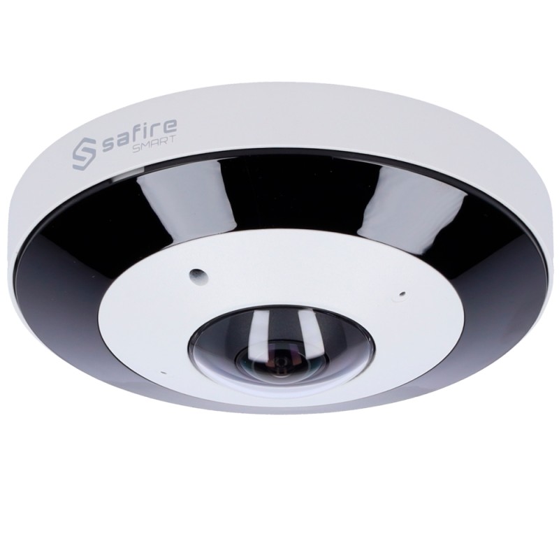 Safire Smart - Fisheye IP-Dome-Kamera Reihe I1 - Auflösung 12 Megapixel (4000x3000) - Objektiv 1.65 mm, Weitwinkel 360º - Audio,