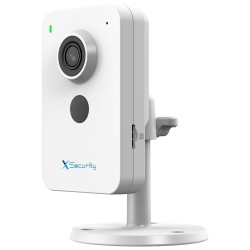 X-Security IP cube camera - 4 megapixel (2560x1440) - lens 2.8 mm | people and vehicle detection - IR LED 30m | built-in - XS-IP