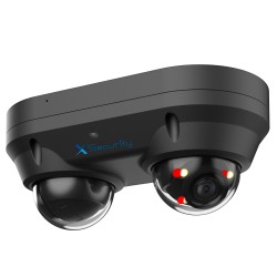 X-Security Dual Dome IP Camera - 2x 4 Megapixel (2560x1440) - 2x Fixed Lens 2.8mm - WDR 120dB | Dual Light (IR 30m and White - X