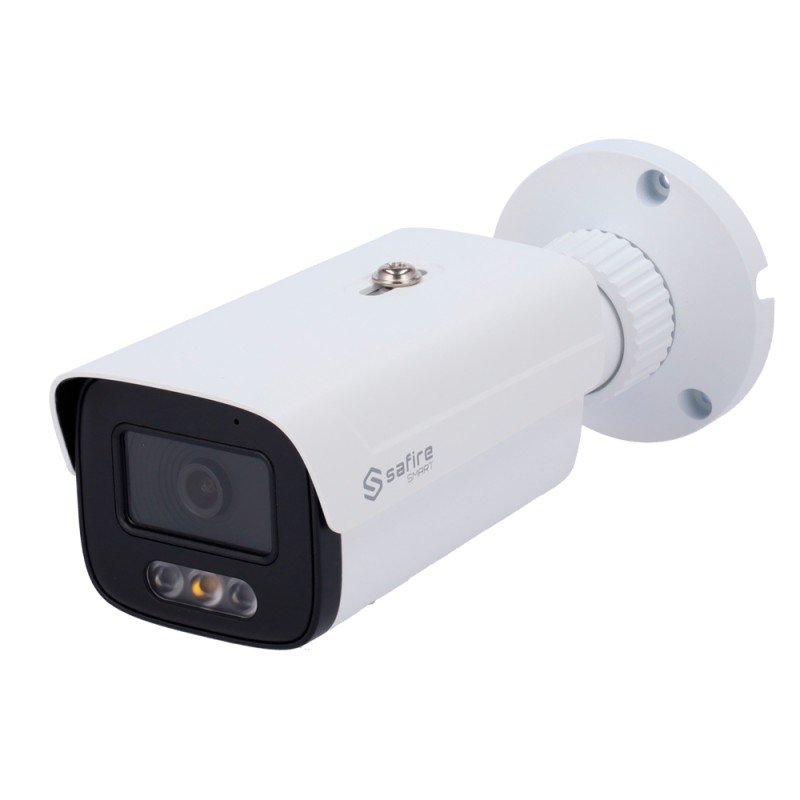 Safire Smart - Bullet-IP-Kamera I1 Erweiterte AI und DualLight - Auflösung 4 Megapixel (2688x1520) - Objektiv 3.6mm | Audio | Al