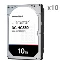 Western Digital Hard Drive - 10 units | 10 TB capacity each - SATA interface 6 GB/s - Model WUS721010ALE6L4 - Spezi - 10xHD10TB-