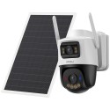 AOV dual camera kit 5MP+5MP - 4G / WLAN/ 10000 mAh / solar panel 8W - 3.6mm / auto-tracking / IR + full colour - two-way audio /